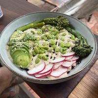 Rice bowl sans egg   at Mr Belson in Yungaburra