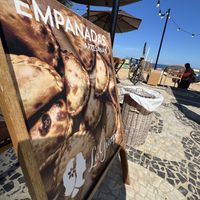 Empanadas right on the beachh  at La Guapa Empanadas in Rio De Janeiro