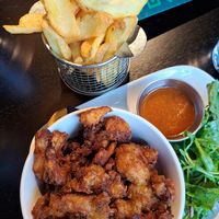 Cauliflower wings and chips at Gidi Grill in Aberdeen