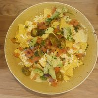 Nachos (ask for vegan) at Bean & Brush Art Cafe  in Sale