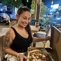 Vegan pizza ordered by Grab delivery  at L'Osteria Pizza e Cucina Icon Bali in Denpasar