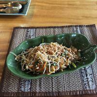 Vegan pad Thai  at Napalai Thai Cooking School in Koh Chang