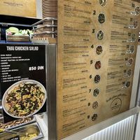 Part of menu  at Sweet & Green in Novi Sad