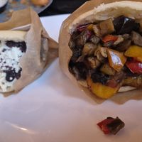 Vegetarian arepas at Hallo Arepa & Bowls in Munich