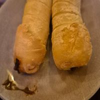 Teques con chocolate at Hallo Arepa & Bowls in Munich