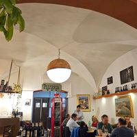 The venue is small, but charming at Giaca Ristorante Pizzeria in Catania