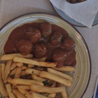 Vegane Bällchen at Münchner Kindl Strandfigur in Mallorca