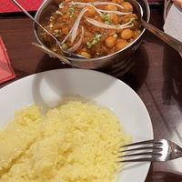 Rice and chickpea curry  at Spice Box in Kanazawa