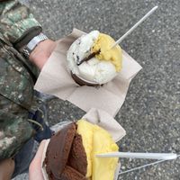 vegan sorbet  at Amorino in Chamonix-mont-blanc