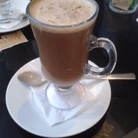 vegan capuccino at Dodo Bon Pan Cafe in Panama City