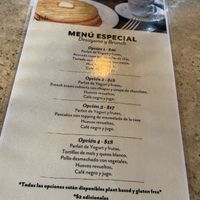 Menú brunch   at Dodo Bon Pan Cafe in Panama City