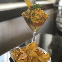 Mango Ceviche (over rated) at Dodo Bon Pan Cafe in Panama City