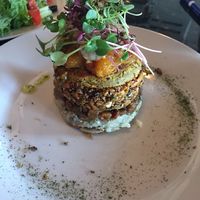 Vegan tour with quinoa, mushrooms, mango chutney,...  at Dodo Bon Pan Cafe in Panama City