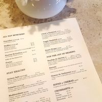 El menu at Dodo Bon Pan Cafe in Panama City