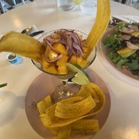 mango ceviche  at Dodo Bon Pan Cafe in Panama City