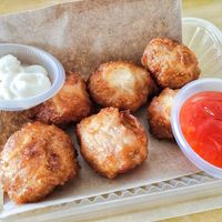 Vegan Prawn fritters at Yumi Homemade - 如意素食 in Kuching