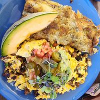 Mexican skillet sub vegan options at The Breakfast Club in Livermore