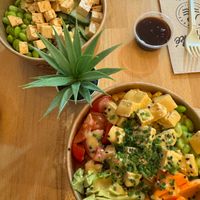 2 vegan poke bowls available in the menu at City Poké - Plaza Ayuntamiento  in Valencia