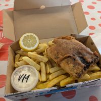 Vish and chips at Eco - Marina Market - Food Stand in Cork
