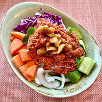 Muhammara bowl at Gastro Kitchen in Dubai