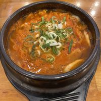 Kimchi stew  at Woojung Dolsot Bibimbap Seomyeon in Busan