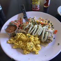 Vegan breakfast tamale   at Cup Cafe in Tucson