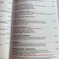 Newwwww menu!!  at Cup Cafe in Tucson