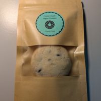 Vegan chocolate chip cookie at Social Llama Cafe in Toronto