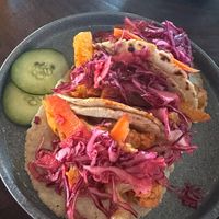 Cauliflower tacos at Restaurante Costa Brava in Troncones