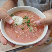 Gaspacho at  Bien Dans Ma Tasse in Pau