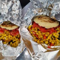 Arepa vegana   at Arepa Mía in Bogota