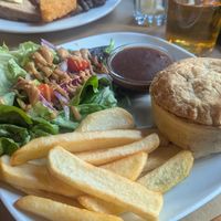 Vegan pie filled with fake beef at The Beehive in Montpellier