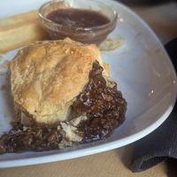 Pie filling (not the greatest photo but the pie was great 😄) at The Beehive in Montpellier