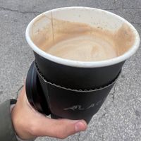 About a third of this was foam I would’ve preferred the typical latte ratio  at Blackened Coffee Co - Pop Up in Columbus
