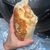 Great burrito   at Blackened Coffee Co - Pop Up in Columbus