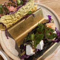 Mushroom and tofu Tortillas   at Cheeky Poke Bar  in West End