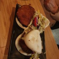 Vegan bao at Roku Den in Torquay