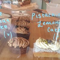 Vegan coffee cake & lemon cake at Pollen in Kyneton