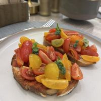 Bruschetta   at Armani Caffé in Dubai
