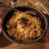 saffron ricee  at Leila in San Diego