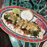 Veggie kabob (amazing)  at Leila in San Diego