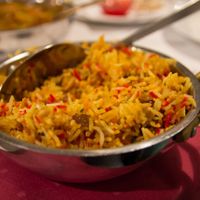 No. 603 Vegetable Biryani (basmati rice, fried with vegetables and spices) at Welcome in Kleinblittersdorf