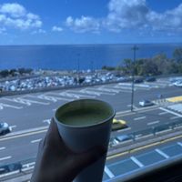 Vegan matcha at the airport   at FNC - Starbucks in Santa Cruz Madeira