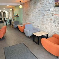Inside, cosy at Tartatata Café in Saint-etienne