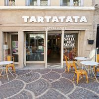 Outside at Tartatata Café in Saint-etienne