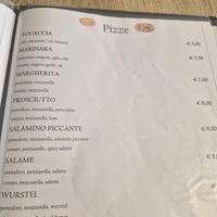 Menu at le bonta di laur in Peschiera Del Garda