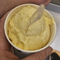 Peach and mango at Gelateria Peschiera in Peschiera Del Garda