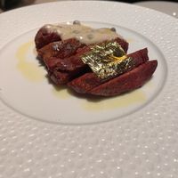 Steak with green pepper sauce at Linfa da Visionnaire - Piazza Cavour in Milan