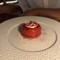 Raspberry something dessert   at Linfa da Visionnaire - Piazza Cavour in Milan