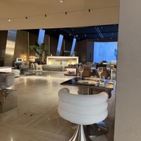Furniture showroom (ex movie theater) behind the bar and restaurant   at Linfa da Visionnaire - Piazza Cavour in Milan